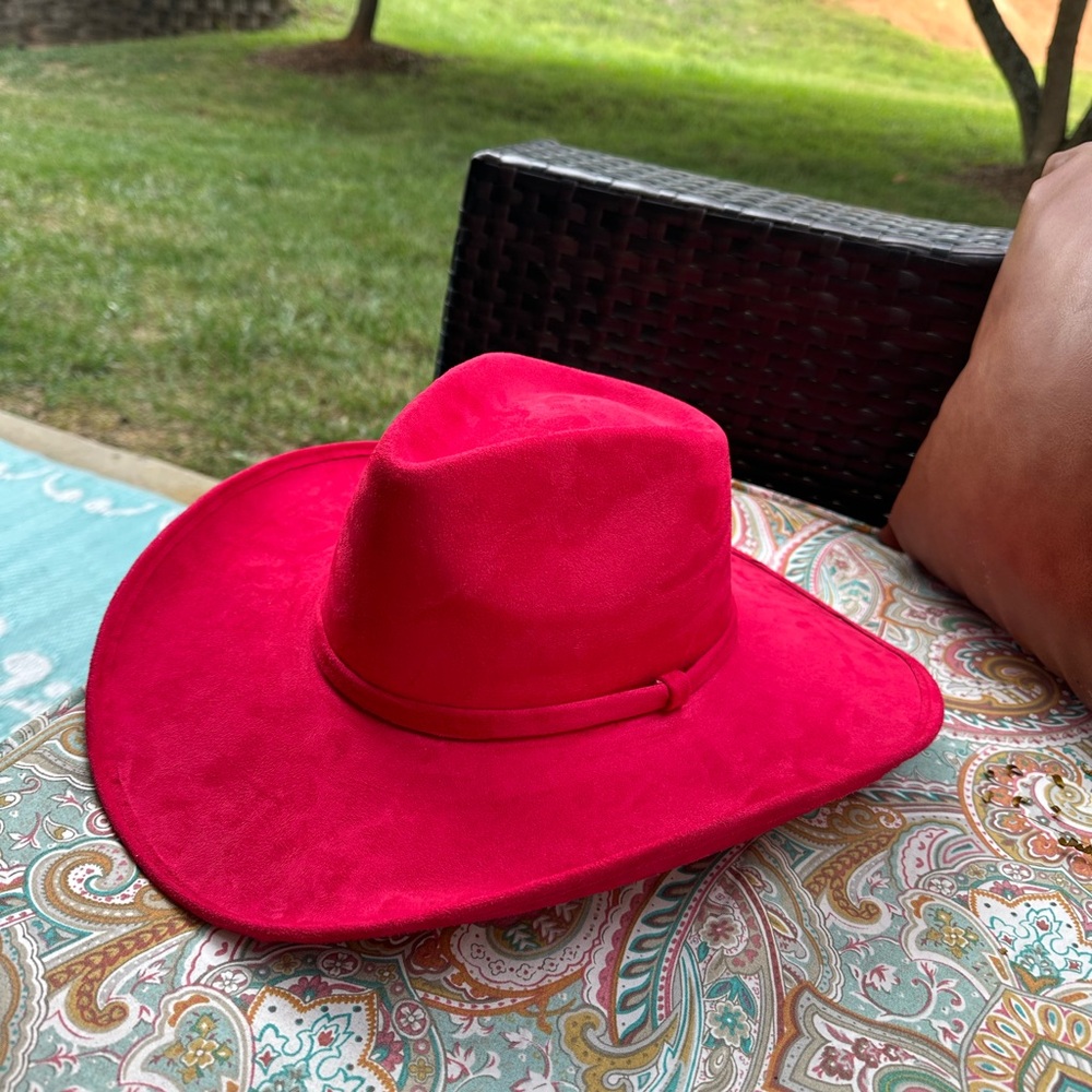 Freebird Red Suede Hat